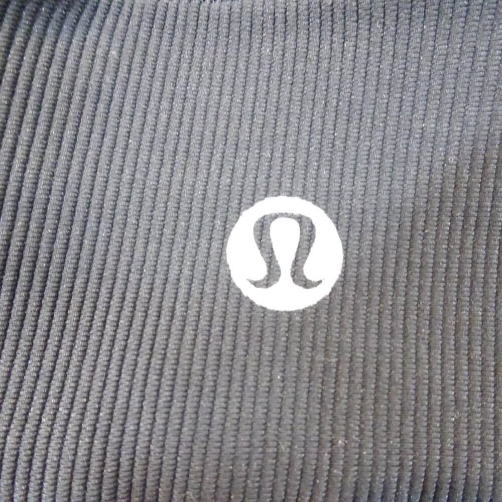 Lululemon Energy High-neck Longline Ribbed Bra Size 4 Black Workout Gear Athleti - Picture 4 of 6